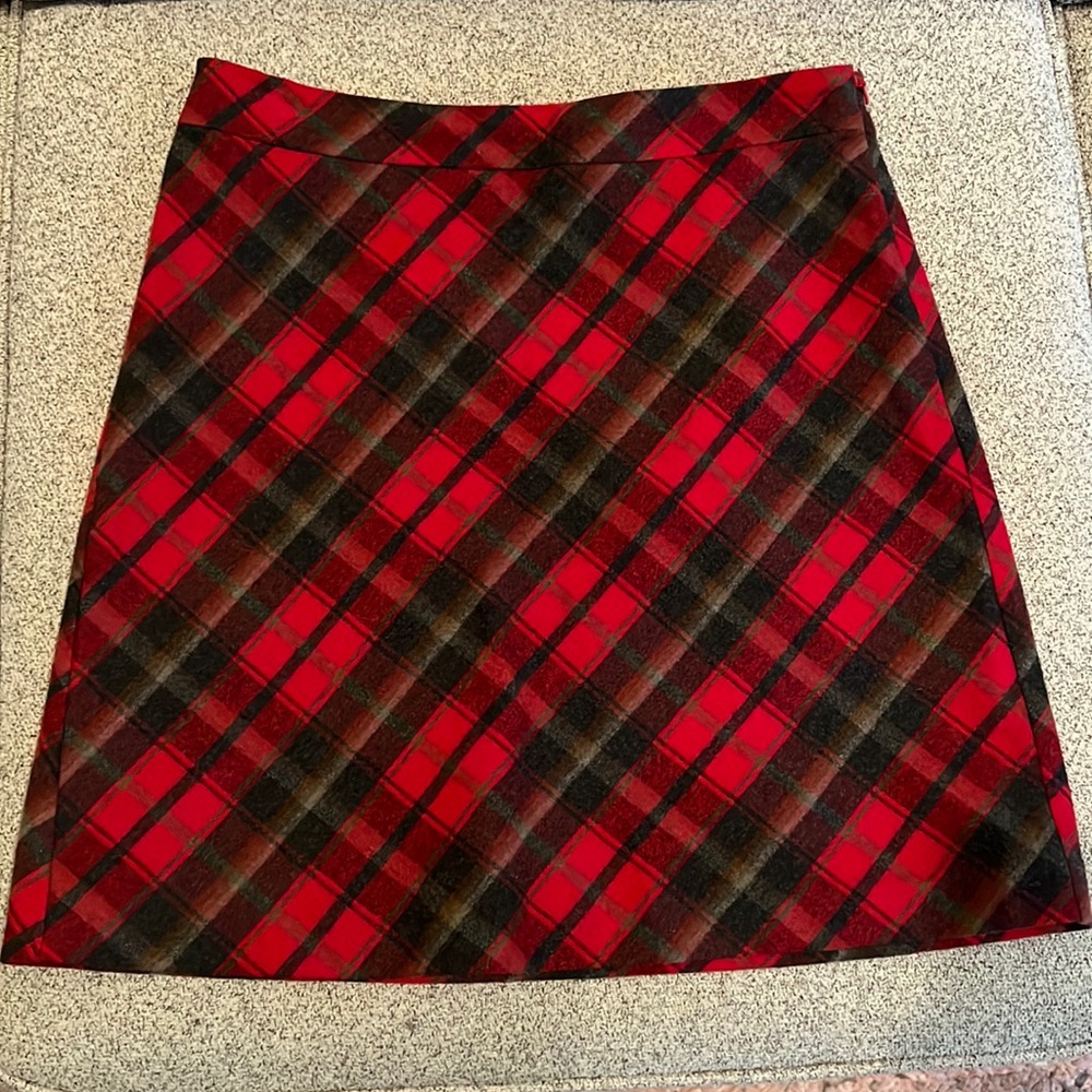 American Eagle Wool Tartan Mini Skirt